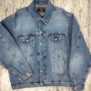 Thunder Medium Wash Oversized Vintage Jean Jacket